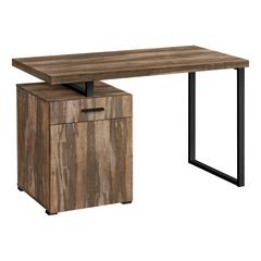 Computer Desk, Home Office, Laptop, Left, Right Set-up, Storage Drawers, 48L