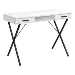 Computer Desk, Home Office, Laptop, Left, Right Set-up, Storage Drawers, 42L