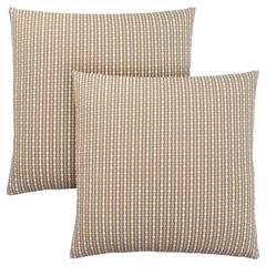 Pillows, Set Of 2, 18 X 18 Square, Insert Included, Decorative Throw, Accent