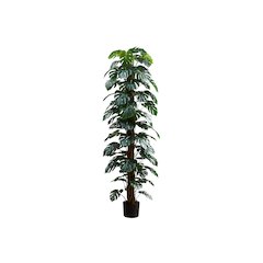 Artificial Plant, 83" Tall, Monstera Tree, Floor, Indoor