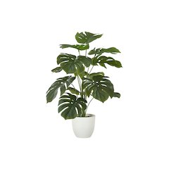Artificial Plant, 24" Tall, Monstera, Indoor, Faux, Table, Greenery, Real Touch
