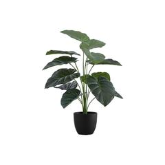 Artificial Plant, 24 Tall, Alocasia, Indoor, Faux, Fake, Table, Greenery
