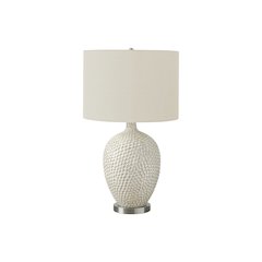 ="Lighting, 28""H, Table Lamp, Cream Ceramic, Ivory / Cream Shade, Contemporary