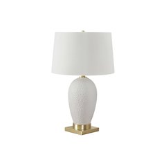 ="Lighting, 26""H, Table Lamp, White Ceramic, Ivory / Cream Shade, Transitional
