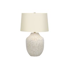 ="Lighting, 26""H, Table Lamp, Cream Ceramic, Ivory / Cream Shade, Transitional