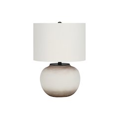 Lighting, 21"H, Table Lamp, Cream Ceramic, Ivory / Cream Shade, Modern