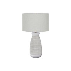 Lighting, 27"H, Table Lamp, Grey Ceramic, Grey Shade, Contemporary