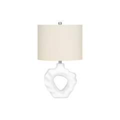 Lighting, 25"H, Table Lamp, Cream Resin, Ivory / Cream Shade, Modern