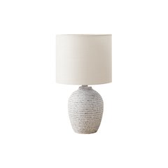 17"H, Table Lamp, Ivory Ceramic, Ivory / Cream Shade, Contemporary, Modern
