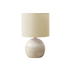 Lighting, 15"H, Table Lamp, Ivory Resin, Beige Shade