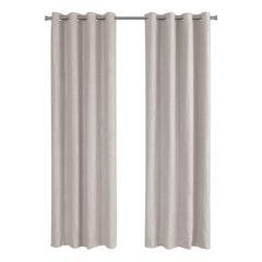 Curtain Panel, 2pcs Set, 54W X 84L, Room Darkening, Grommet, Living Room