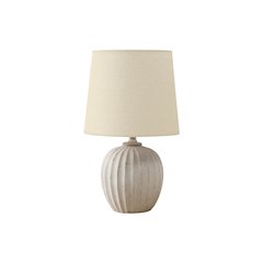 Lighting, 19"H, Table Lamp, Beige Resin, Beige Shade, Transitional