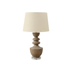 Lighting, 28"H, Table Lamp, Brown Resin, Beige Shade, Transitional