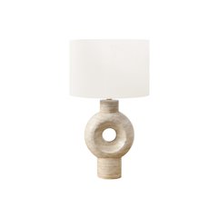 Lighting, 28"H, Table Lamp, Beige Resin, Ivory / Cream Shade, Contemporary