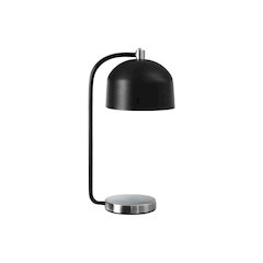 Lighting, 18"H, Table Lamp, Black Metal, Silver Metal, Contemporary
