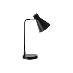 Lighting, 17"H, Table Lamp, Black Metal, Silver Metal, Contemporary