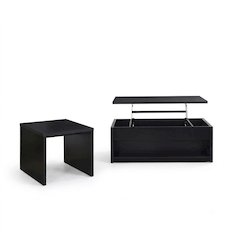 Knapp 2-piece Lift Top Coffee Table Set Black