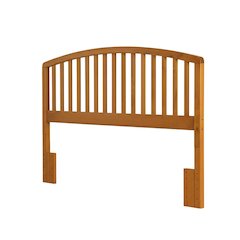 Brown Country Pine Full/Queen Headboard Wood Farmhouse Design Rectangular Panel