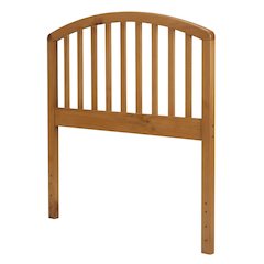 Brown Country Pine Twin Headboard Wood Construction Farmhouse Style