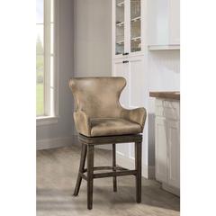 Caydena Memory Return Swivel Bar Height Stool