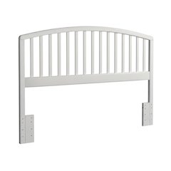 White Wood Full/Queen Headboard, Rectangular Farmhouse Design, Pine Construction