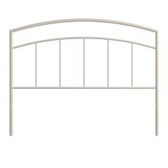 Julien Queen Metal Bed without Frame, Textured White