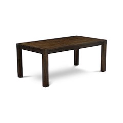 5 Piece Dinette Set Includes a Rectangle Rustic Wood Dining Table and 4 Chairs