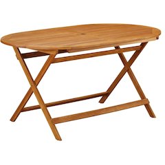 Wooden Patio Set, Oil-Finished with 5-Piece Outdoor Table and 4 Chairs