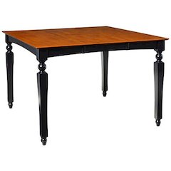 Elegant Black Dining Table – Counter Height Expandable Table for 6