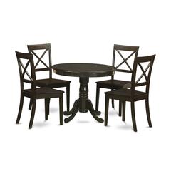 5  Pc  small  Kitchen  Table  and  Chairs  set-round  Kitchen  Table  and  4  Dining  Chairs