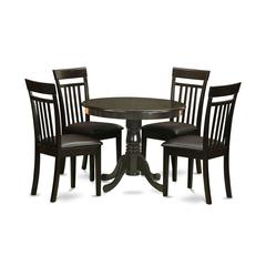 5  PC  small  Kitchen  Table  and  Chairs  set-round  Table  and  4  Chairs  for  Dining  room