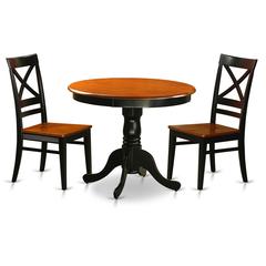 Dining  set  -  3  Pcs  with  2  Wood  Chairs