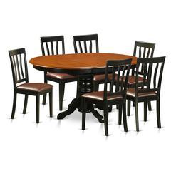 Dining  set  -  7  Pcs  with  6  Wooden  Chairs