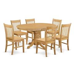 7  PC  Table  and  chair  set  -  Kitchen  dinette  Table  and  6  dinette  Chairs
