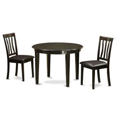 3  PC  Kitchen  Table  set-Small  round  Table  and  2  Kitchen  Chairs