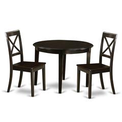 3  Pc  small  Kitchen  Table  and  Chairs  set-round  Table  and  2  dinette  Chairs