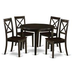 5  Pc  small  Kitchen  Table  set-round  Table  and  4  Kitchen  Chairs