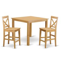 3  Pc  counter  height  Dining  room  set-pub  Table  and  2  bar  stools