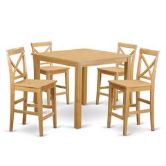 5  Pc  Dining  counter  height  set-pub  Table  and  4  Kitchen  Chairs.