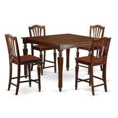 5  Pc  pub  height  set-Square  Counter  height  Table  and  4  Kitchen  counter  Chairs
