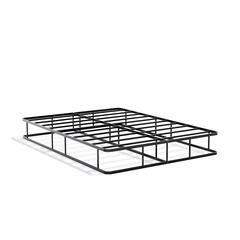 DHFBBLK Dothan Full Bedframe with Magnificent Design Headboard and Footboard - Modern Metal Frame in Powder Coating Black