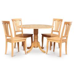 5  PC  Kitchen  Table  set-drop  leaf  Table  and  4  dinette  Chairs