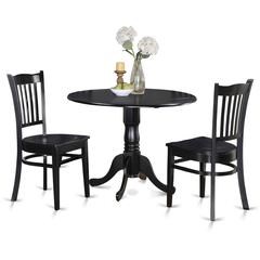 3  PC  small  Kitchen  Table  and  Chairs  set-round  Kitchen  Table  and  2  dinette  Chairs