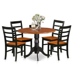 5  PC  Kitchen  Table  set-Dining  Table  and  4  Wooden  Kitchen  Chairs