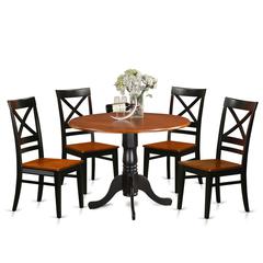 5  PC  Kitchen  Table  set-Dining  Table  and  4  Wooden  Kitchen  Chairs
