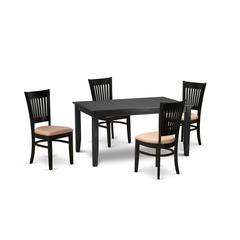 Dining Table- Dining Chairs, DUVA5-BLK-C
