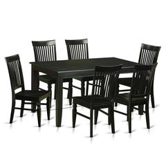 7  Pcs  Dining  room  sets  -Small  Kitchen  Table  and  6  Dining  Chairs