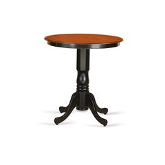 Eden  round  counter  height  table  finished  in  black  and  cherry