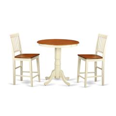 3  PC  counter  height  Dining  room  set  -  counter  height  Table  and  2  counter  height  stool.