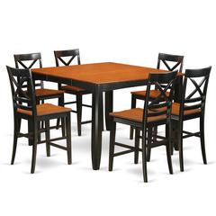7  Pc  counter  height  Dining  room  set  -  Dining  Table  and  6  Kitchen  bar  stool.